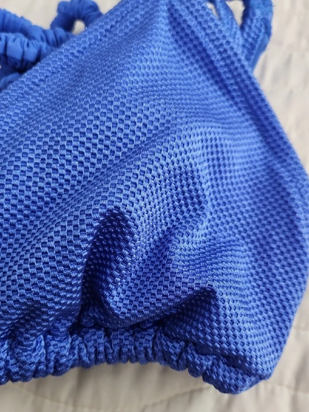 aerie Blue Textured Two-Piece Bikini Set